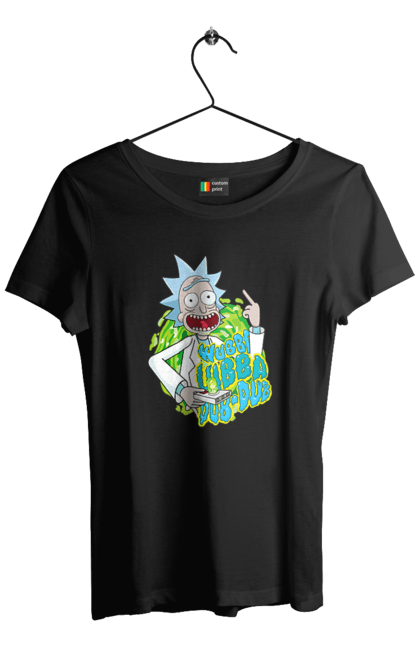 Футболка жіноча з принтом "Рік та Морті". Rick and morty, мультфільм, наукова фантастика, пригоди, рік, рік і морті, трагікомедія, чорний гумор. 2070702