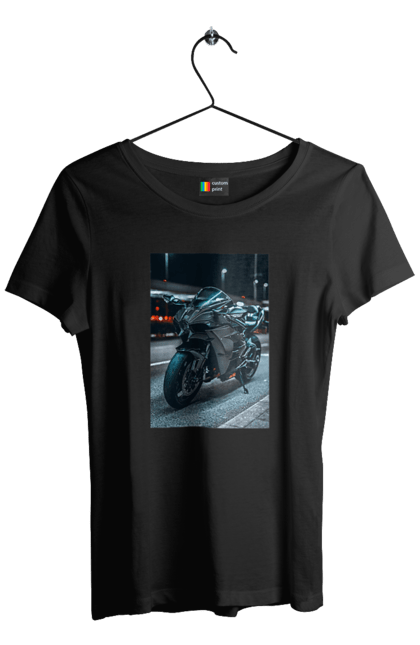 Футболка жіноча з принтом "Мото цитаты". Байк, мото, спорт, цитаты. 2070702