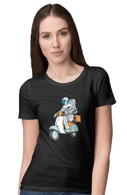 Astronaut on a motorcycle