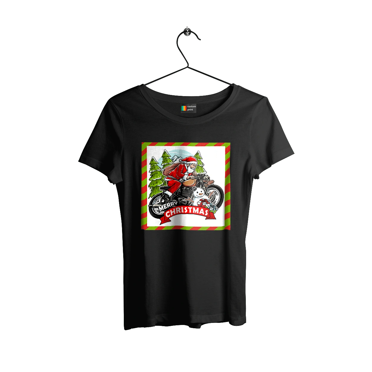 Santa on a motorcycle