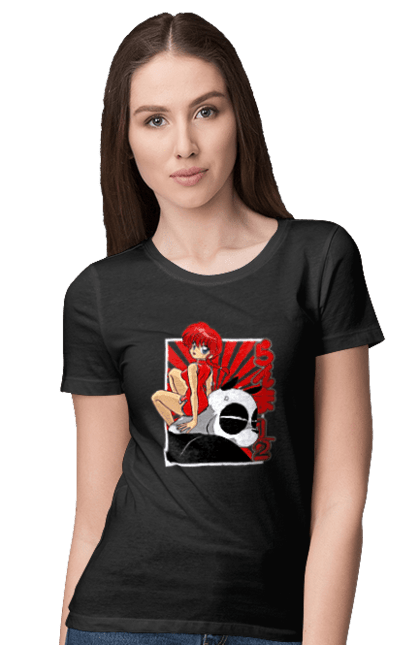 Women's t-shirt with prints Ranma 1/2. Action movie, anime, comedy, manga, mystic, ranma, romance, shampoo. 2070702