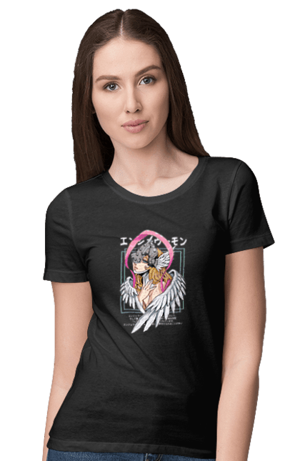 Women's t-shirt with prints Digimon Angewomon. Angewomon, bandai, digimon, digital monsters, media franchise, virtual pets. 2070702