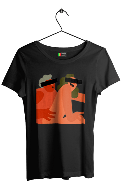 Футболка женская с принтом Любовь и скрытая камера. Prikol, smex, дружба, жвачка, любов, мир, нас не узнают, секс, скрытая камера, юмор. 2070702