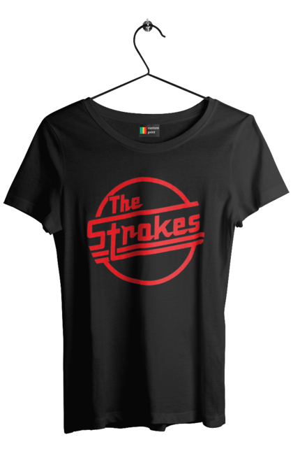 Women's t-shirt with prints The Strokes. Alternative rock, garage rock, group, indie, indie rock, music, post-punk revival, rock, strokes. 2070702