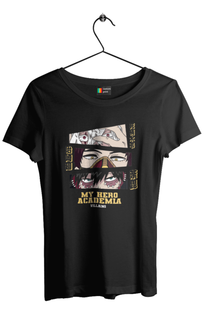 Women's t-shirt with prints My Hero Academia League of Villains. Anime, dabi, kai, league of villains, manga, my hero academia, my hero academy, tomura. 2070702