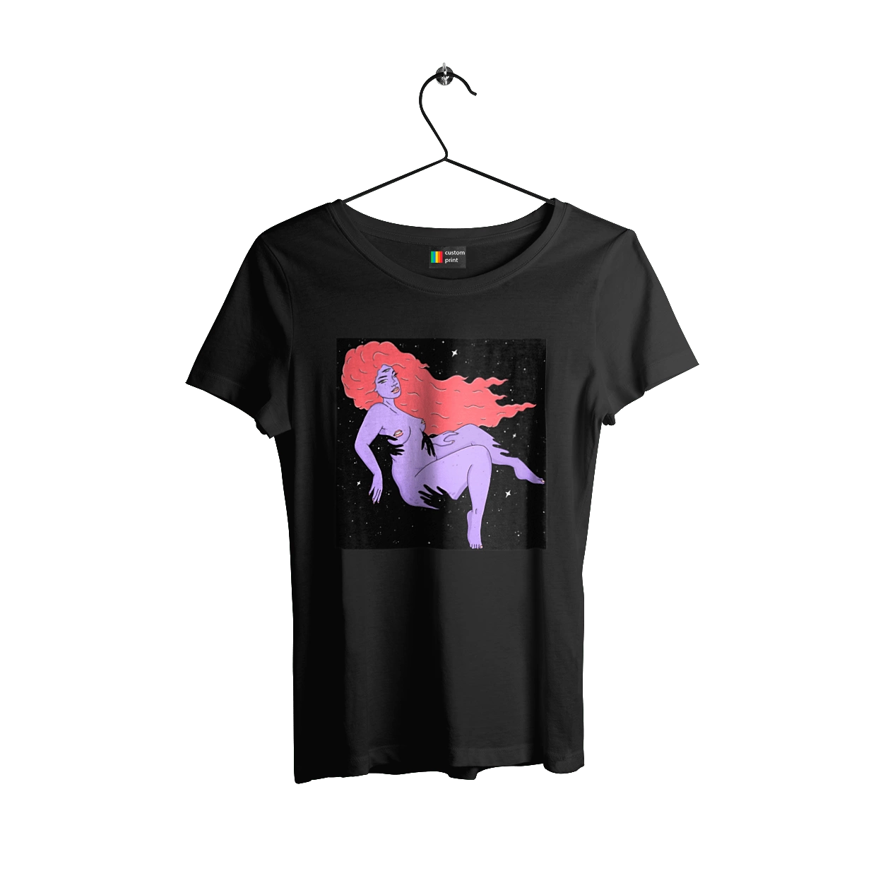 Purple Girl In Black Dire