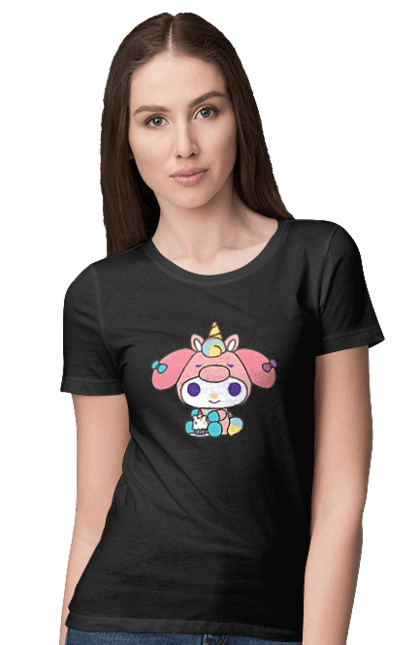 Women's t-shirt with prints My Melody. Hello kitty, my melody, sanrio. 2070702