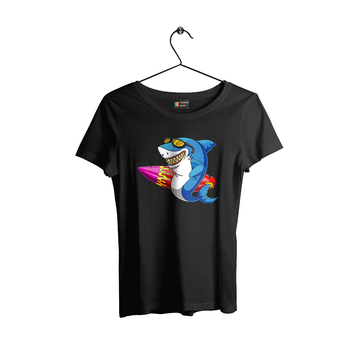 Shark With Glasses Surfing