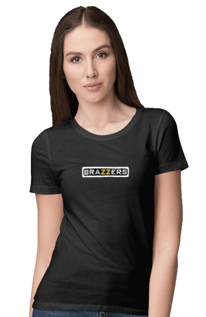 Women's t-shirt in black with 