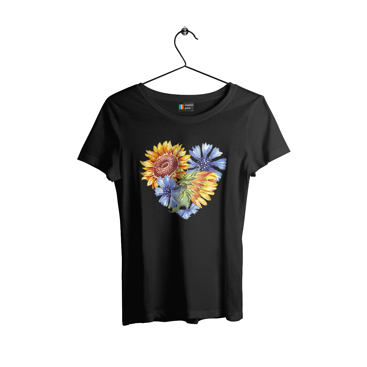 Сердце подсолнухов и фиалок