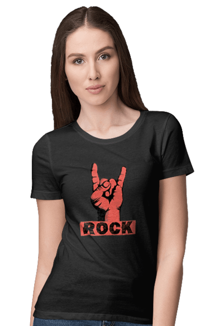 Футболка жіноча з принтом "Рок". Метал, рамштайн, рок, хард рок, хеви метал. futbolka.stylus.ua