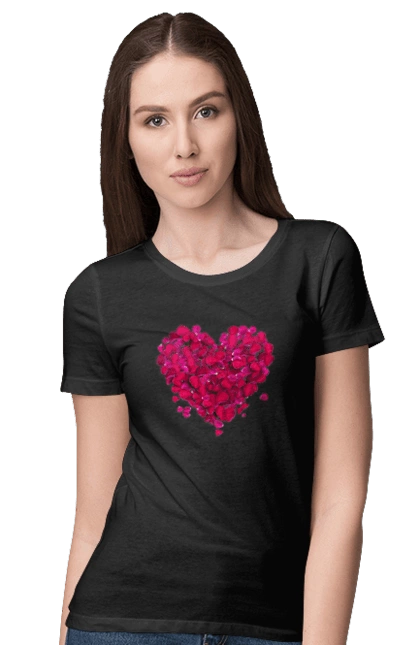 Сердце Из Лепестков Роз