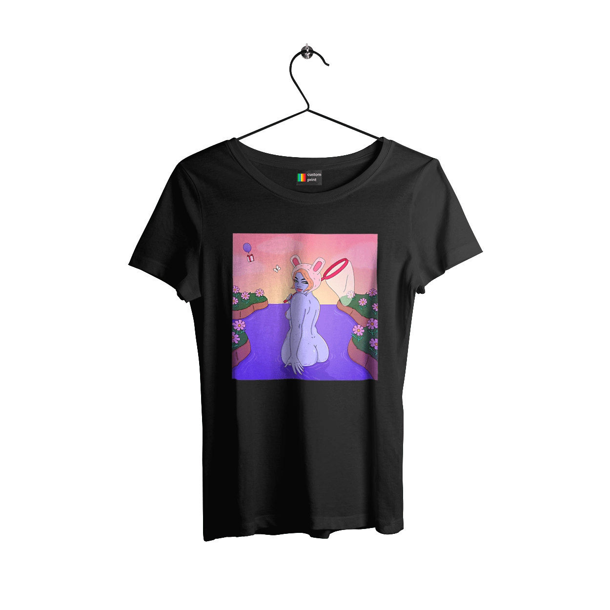 Purple Girl On The Hunt