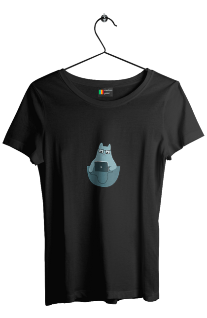 Футболка жіноча з принтом "Кіт програміст". Angular, c, css, html, it, javascript, jquery, php, python, react, svelt, vue, айтишник, айті, гумор, код, кодувати, прогер, програміст, програмісти, ти ж, ти ж програміст, тиж програміст. 2070702