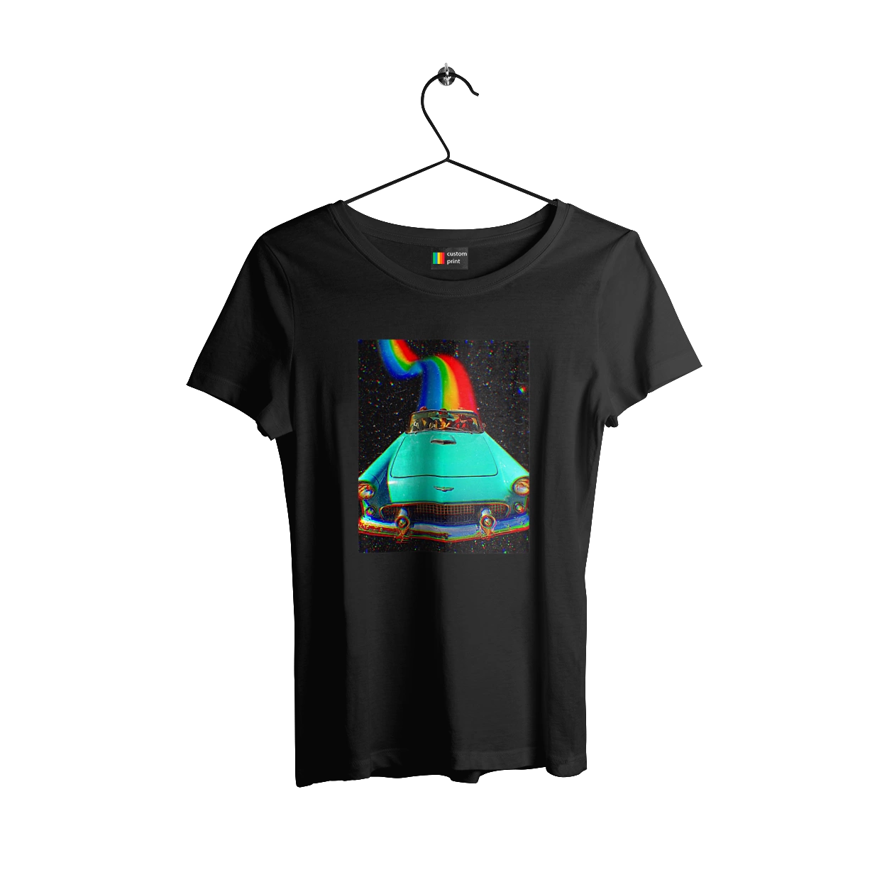 Picture, a car in space