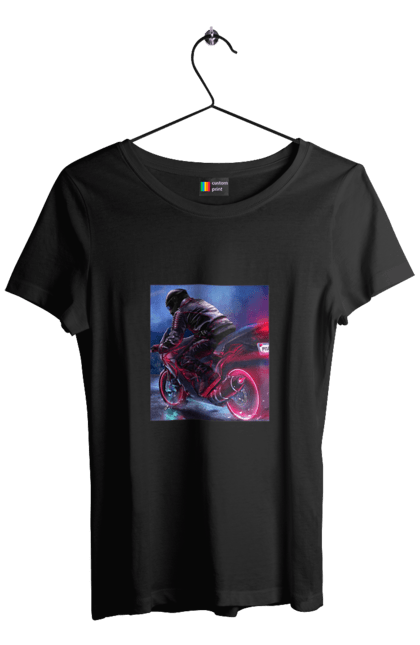 Футболка жіноча з принтом "Мотоцикл". Motolove, мотолов, мотоцикл, опві, україна. 2070702