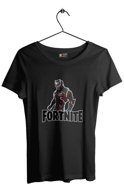 Футболка жіноча з принтом "Fortnite". Fortnite, гра, дитяча, игра, ігри, персонаж. CustomPrint.market