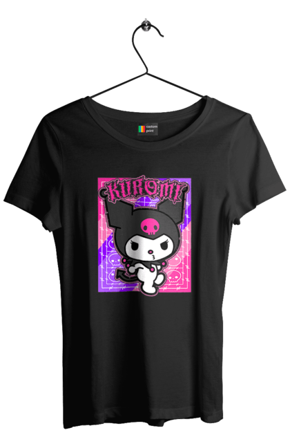 Футболка женская с принтом Хелло Китти Куроми. Hello kitty, аниме, куроми, моя мелодия, персонаж, санрио, хелло китти. 2070702