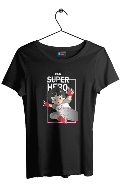 Women's t-shirt with prints Dragon Ball Super Pan. Anime, dragon ball, dragon ball super, dragon ball: super, dragonball super hero, lady, pan. 2070702