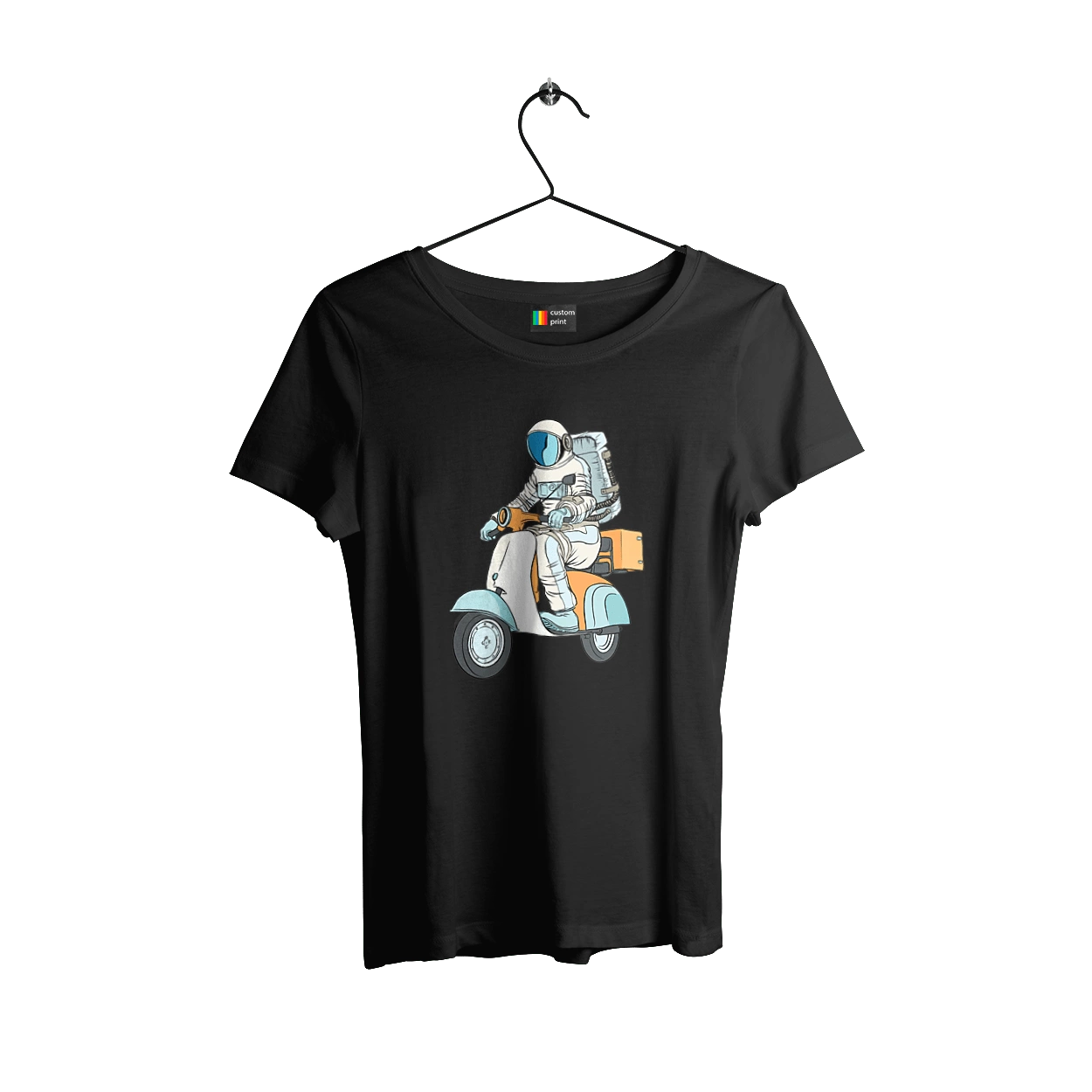 Astronaut on a motorcycle