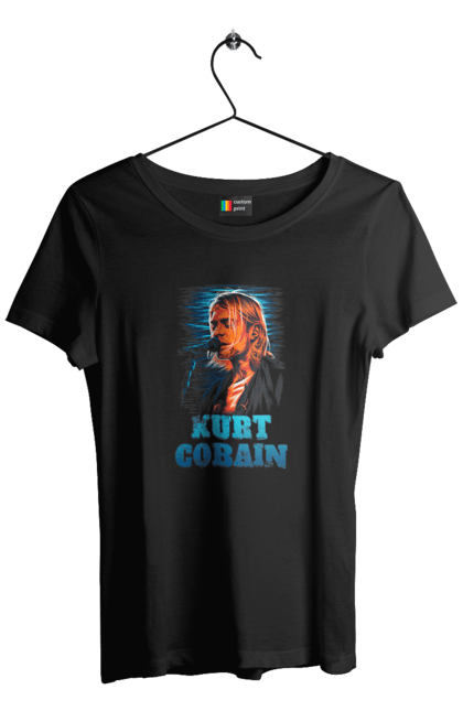 Women's t-shirt with prints Kurt Cobain. Cobain, group, kurt, kurt cobain, music, nirvana, rock. 2070702