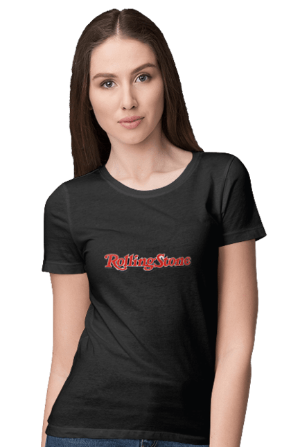 Women's t-shirt with prints Rolling Stones. Blues rock, group, music, rhythm n blues, rock`n`roll, rolling stones. 2070702