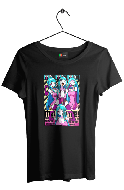 Women's t-shirt with prints Me! Me! Me!. Anime, clip, daoko, teddyloid, young woman. 2070702