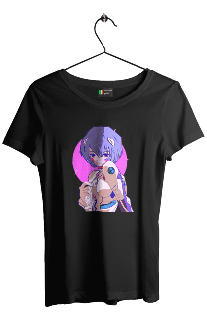 Women's t-shirt with prints Evangelion Rei. Anime, evangelion, eve, kaoru, manga, rei ayanami, shinji. 2070702