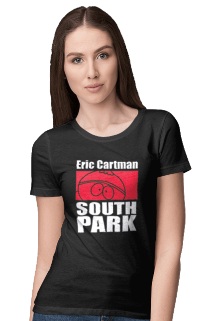 Women's t-shirt with prints South Park Cartman. Cartman, cartoon series, eric cartman, south park. 2070702