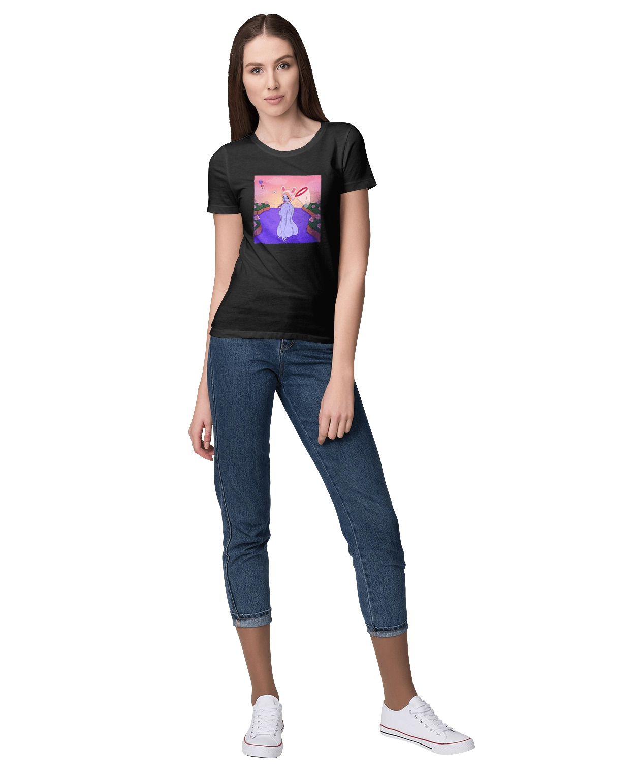 Purple Girl On The Hunt