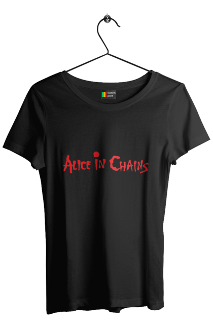 Women's t-shirt with prints Alice in Chains. Alice in chains, alternative metal, alternative rock, group, grunge, hard rock, music, rock, sludge metal. 2070702