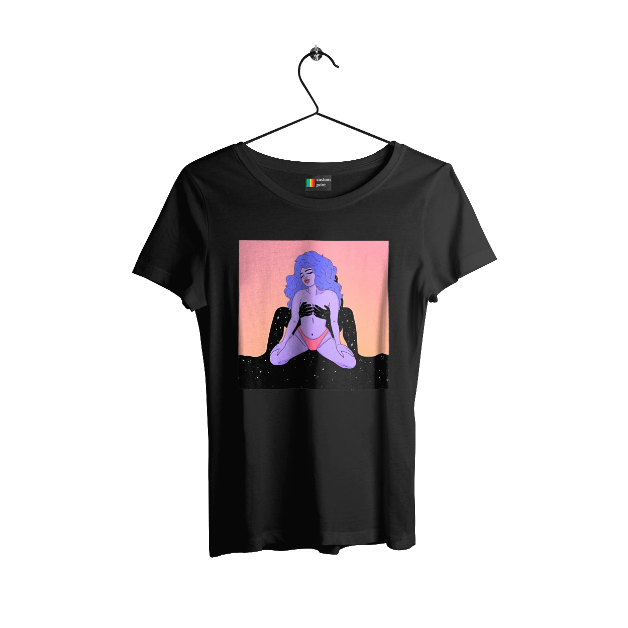 Фіолетова Дівчина В Трусиках