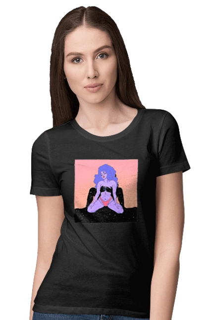 Фіолетова Дівчина В Трусиках