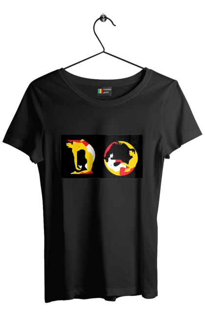 Футболка жіноча з принтом "Розтяжка По Дорослому". Пози, розтяжка. 2070702