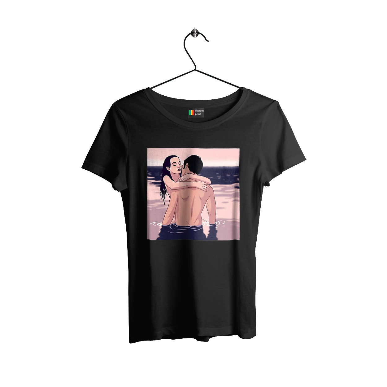 Парочка Обнімається В Річці