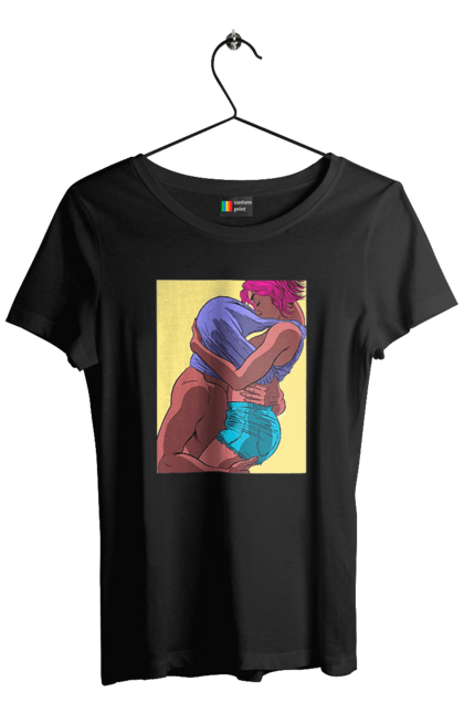 Футболка жіноча з принтом "Чоловік Під Майкою У Дівчата". Пристрасть, сиськи. 2070702