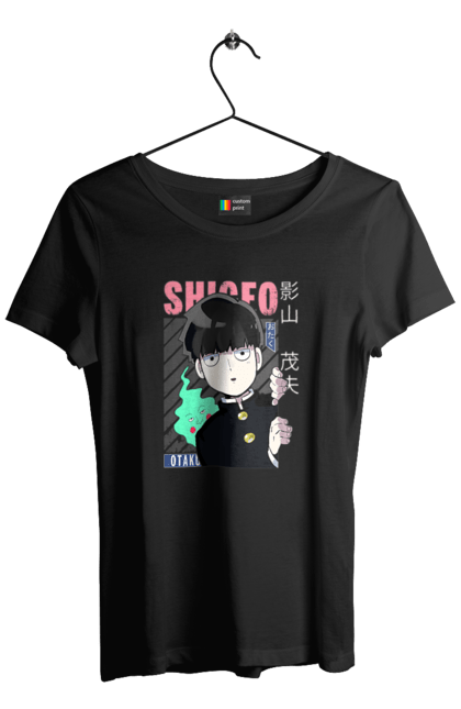 Women's t-shirt with prints Mob Psycho 100. Anime, manga, mob, mob psycho 100, shigeo kageyama. 2070702