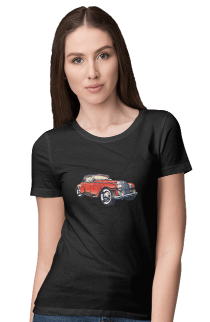 Women`s t-shirt with prints Car Rarity. Car, retro. 2070702