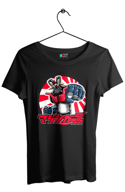 Women's t-shirt with prints Mazinger Z Grendizer. Anime, goldorak, goldrake, grendizer, manga, mazinger z, mecha, robots. 2070702