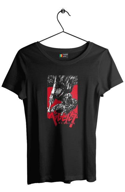 Women's t-shirt with prints Berserk. Anime, berserk, griffith, guts, kentaro miura, manga. 2070702