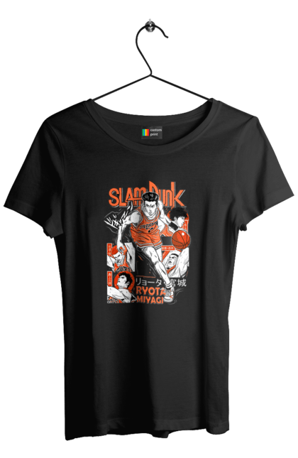 Women's t-shirt with prints Ryota Miyagi. Anime, basketball, comedy, manga, ryota miyagi, school, shonen, slam dunk, sports anime. 2070702