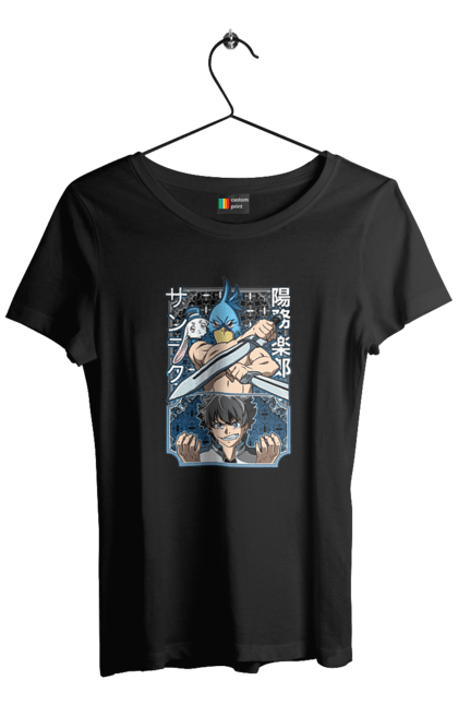 Women's t-shirt with prints Shangri La Frontier. Anime, emul, manga, rabbit, shangri la frontier, shangri-la frontier, shonen. 2070702