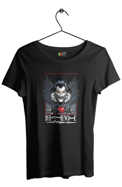 Women's t-shirt with prints Death note Ryuk. Anime, death note, god of death, kira, manga, ryuk, shinigami. 2070702