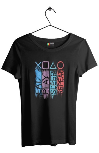 Футболка жіноча з принтом "Геймпад". Playstation, sony, геймпад, гра, джостик. 2070702