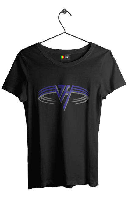 Women's t-shirt with prints Van Halen. Glam metal, group, hard rock, heavy metal, metal, music, pop rock, rock, van halen. 2070702