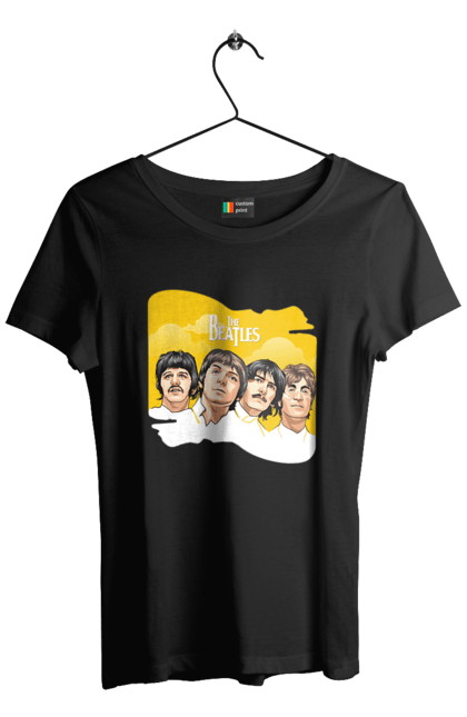 Women's t-shirt with prints The Beatles. Beatles, george harrison, john lennon, liverpool four, music, paul mccartney, ringo starr. 2070702