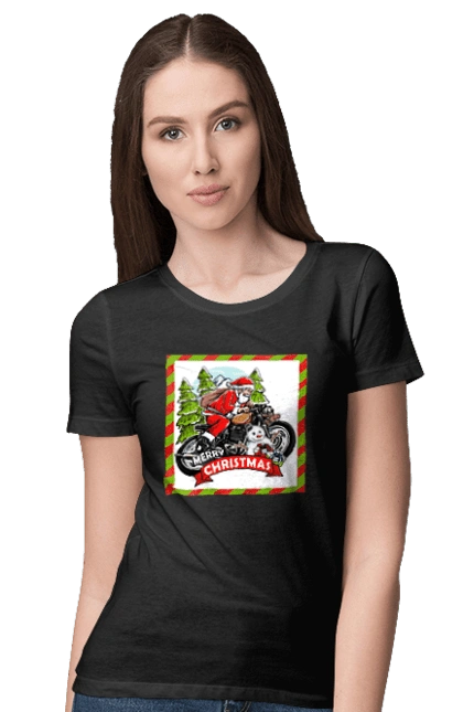 Santa on a motorcycle
