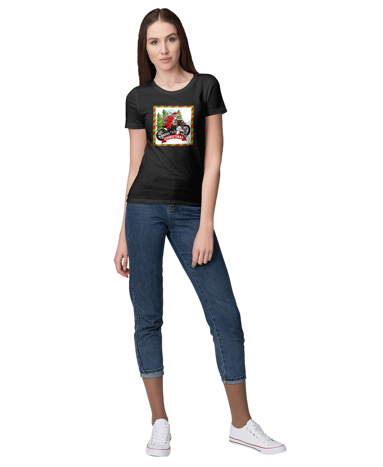 Santa on a motorcycle