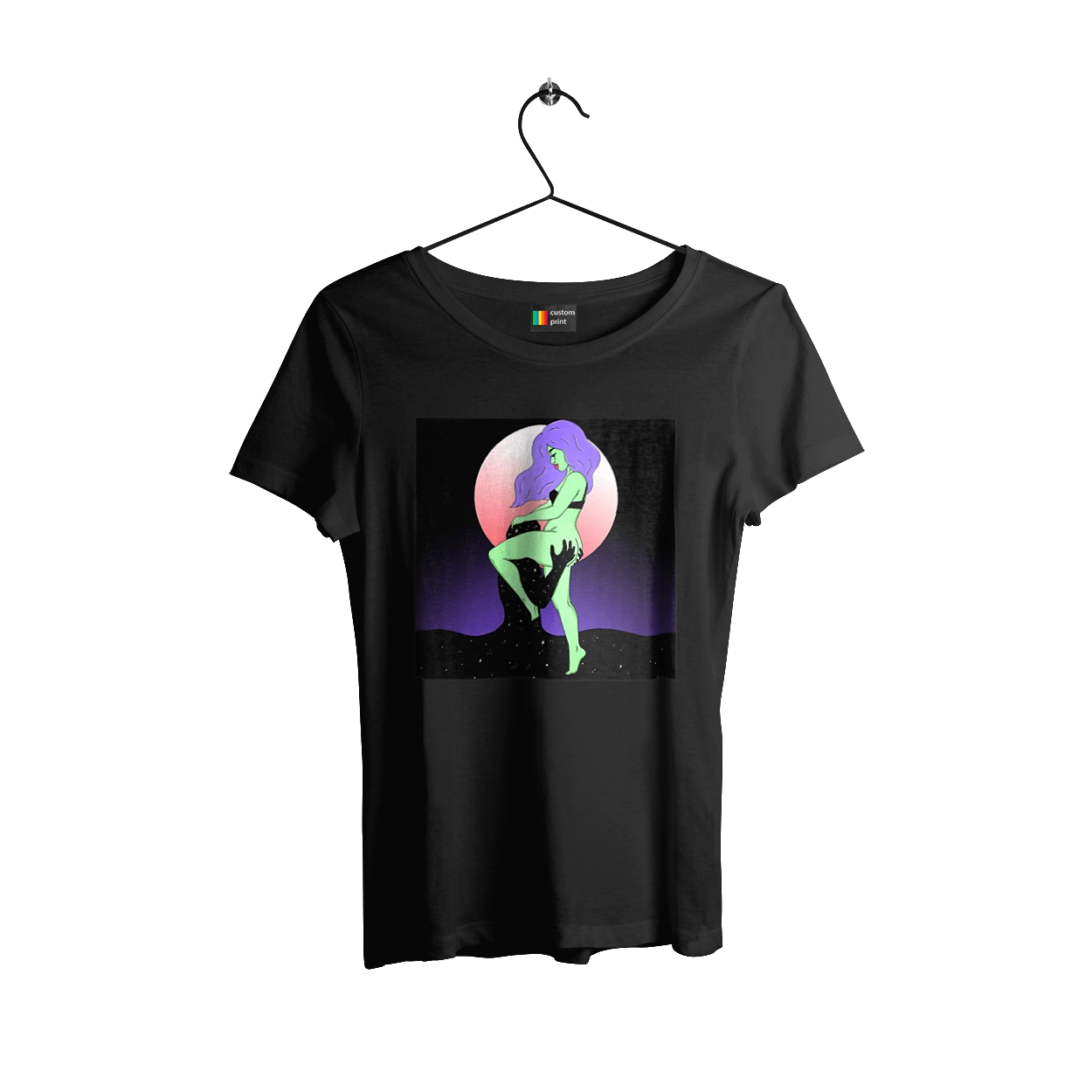 Зелена Дівчина І Місяць