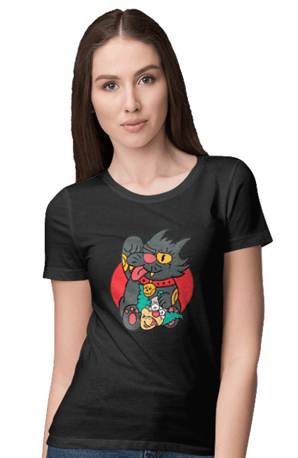 Women`s t-shirt with prints The Simpsons Krusty the Clown. Clown, krusty, krusty the clown, simpsons. 2070702